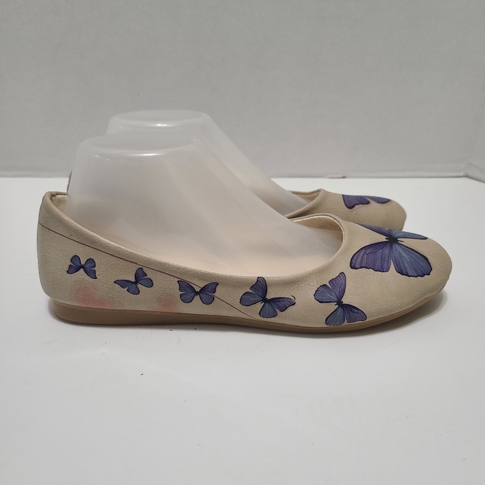 Goby Butterfly Multi Color Slip on Flats‎ Size EUR 39 US 38